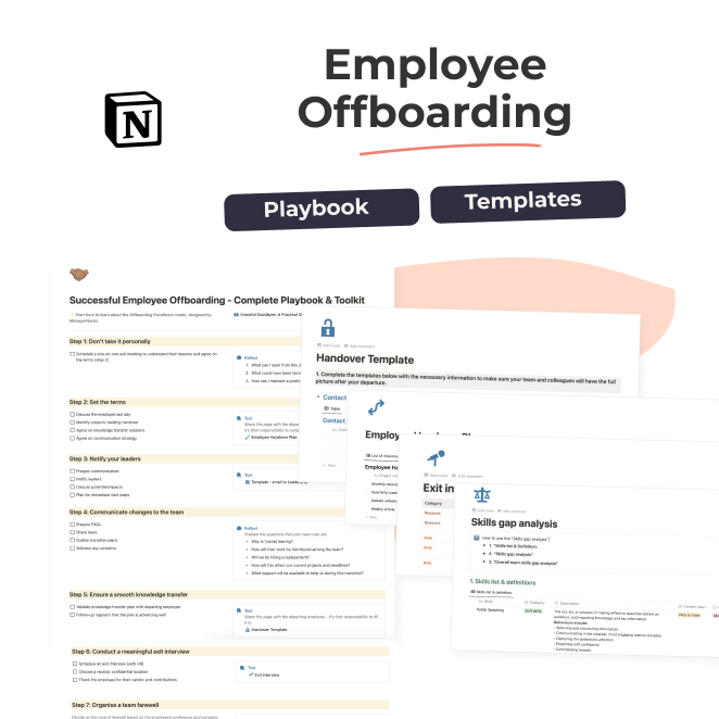 Thumbnail for Employee Offboarding Playbook - smooth and efficient offboarding.