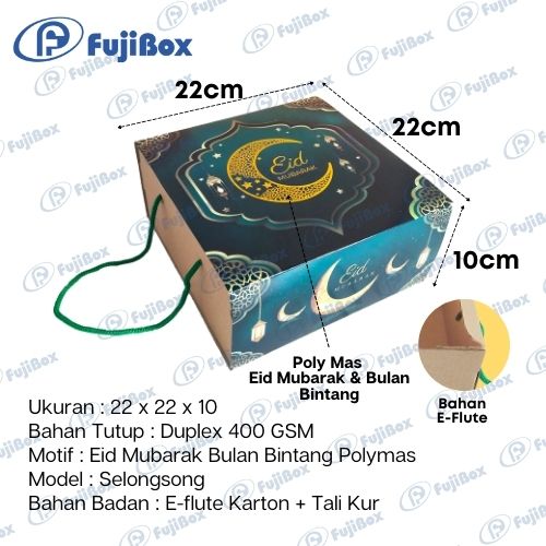 FUJIBOX LEBARAN | DUS LEBARAN 22 x 22 x 10 | DUS KUE LAPIS LEGIT