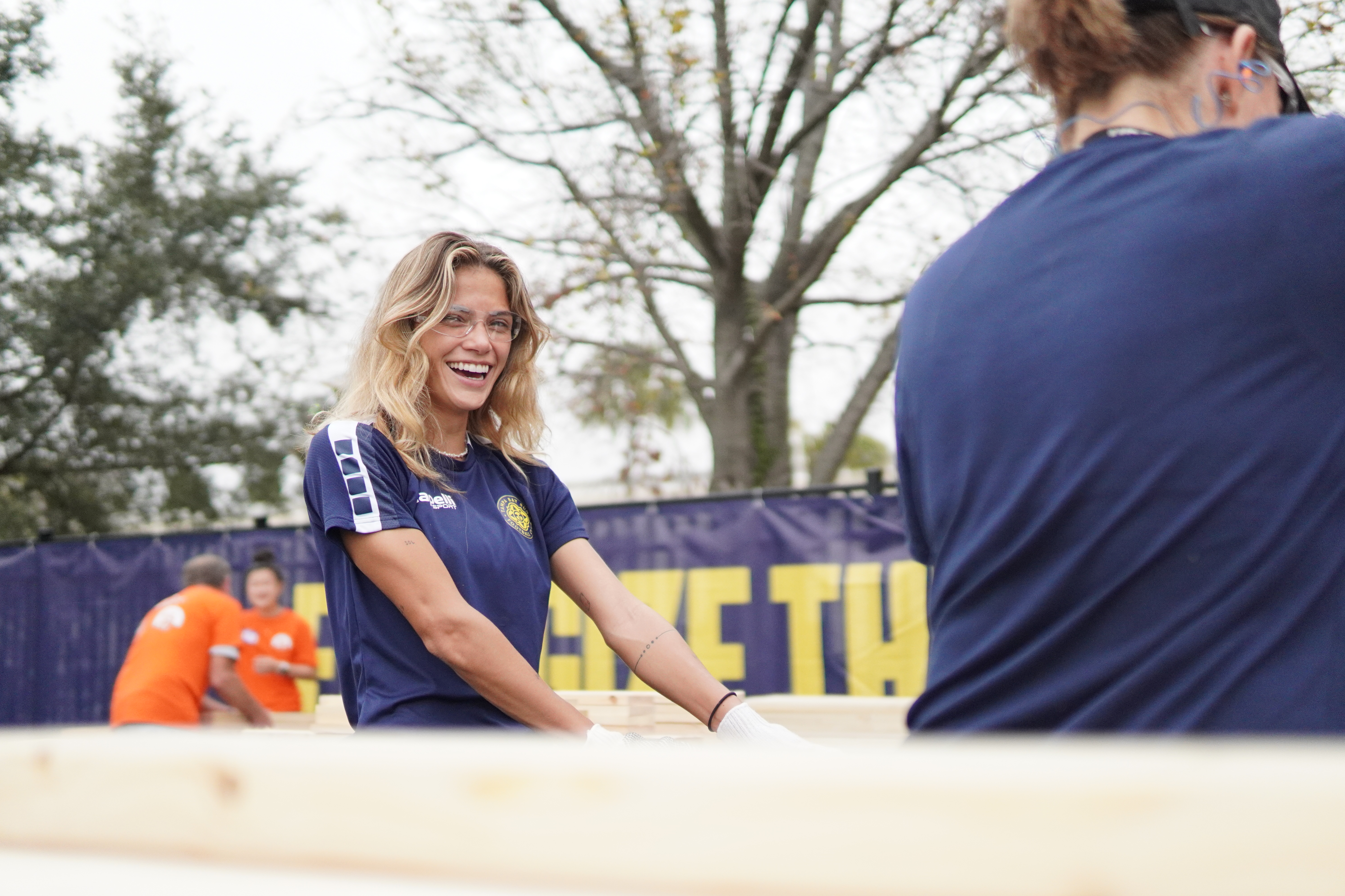 Local Women Soccer Stars and Volunteers Join Forces to Build Brighter Futures One Bed at a Time