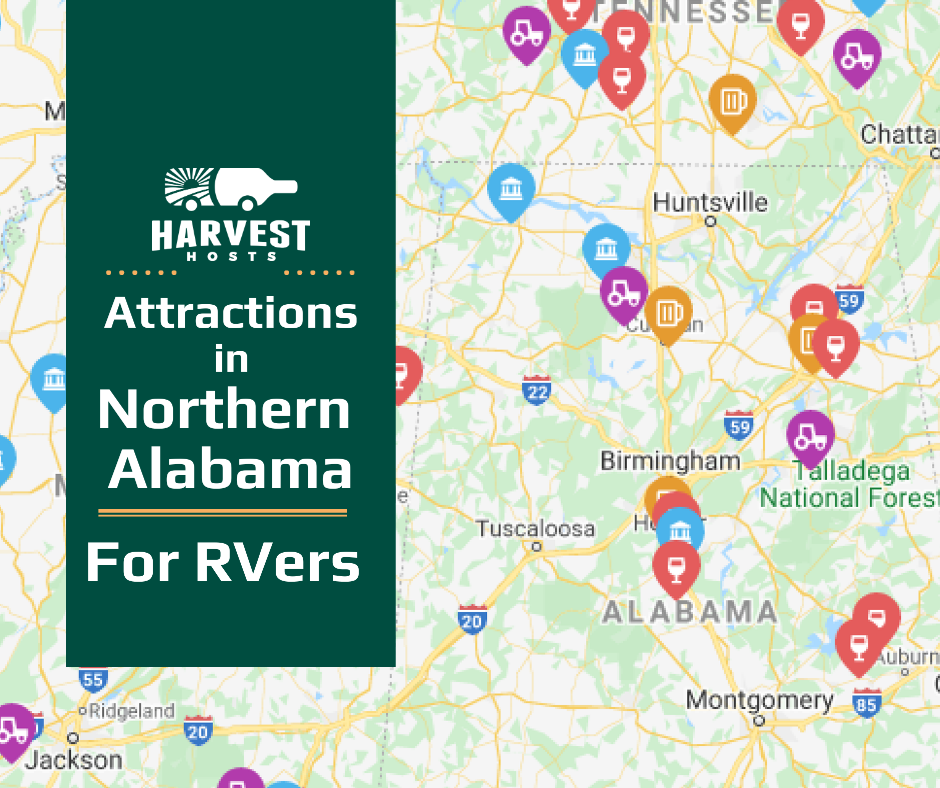 Attractions in North Alabama for RVers