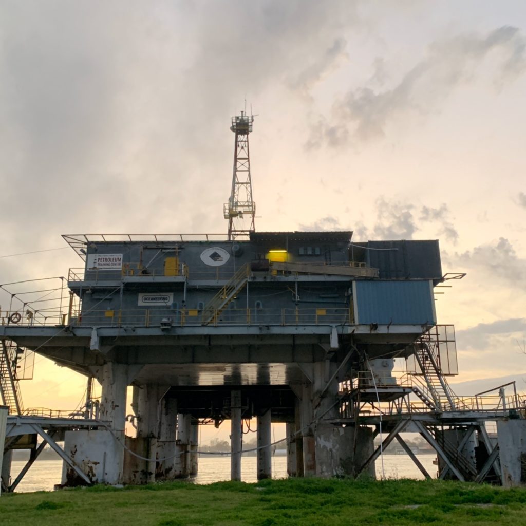 This oil rig museum offers insight into the oil industry of Louisiana.