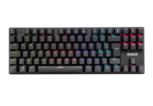 Imagem do produto Teclado Mecanico Gamer Mancer Shade MK2, Rainbow, Switch Huano Azul, Preto, MCR-SHM2-RBW01BU em Mercado Livre