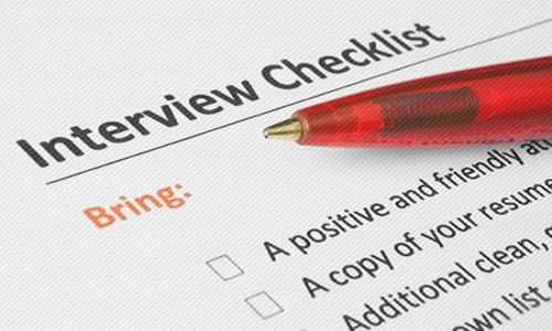 Interview checklist