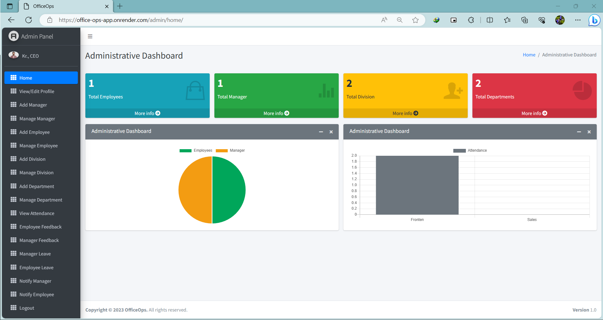 Section Image DashBoard