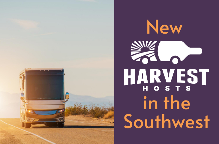 New Harvest Hosts Locations in the Southwest