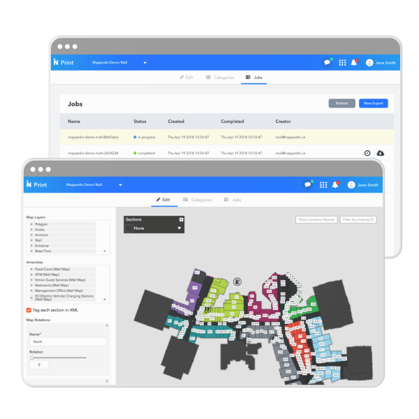 Outputting digital maps for print