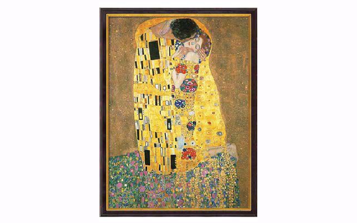 Gustav Klimt'De kus'