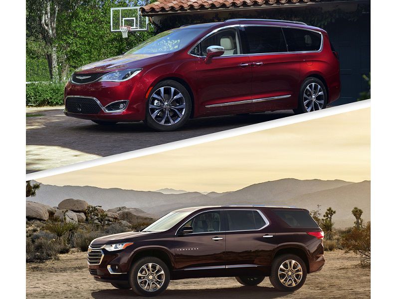 2018 Chrysler Pacifica Chevrolet Traverse ・  Photo by Chrysler / Chevrolet