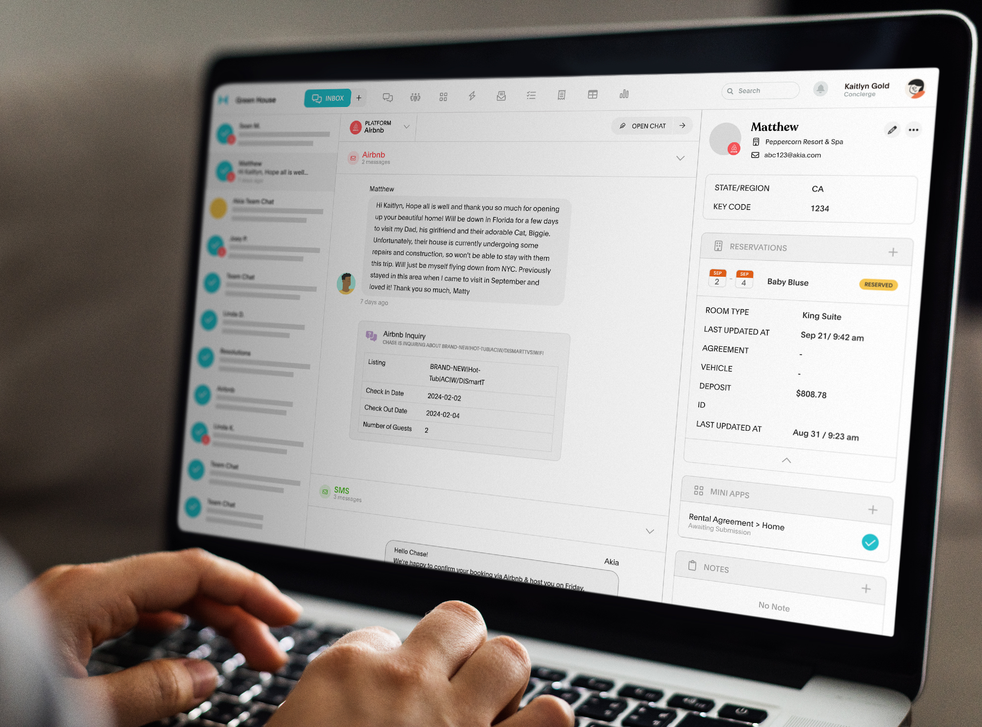 Never miss an Airbnb lead with our Airbnb integration