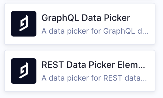 The interface for GraphQL picker vs. REST picker