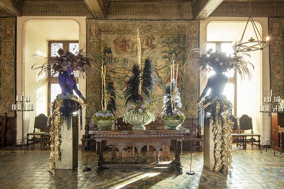 Une des pièces du château décorée par Gilles Pothier - © Photos : Eric Sander