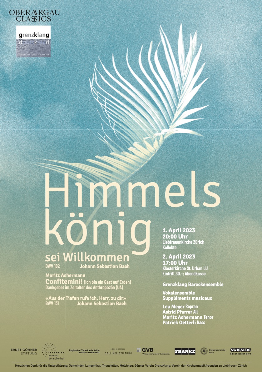 Flyer für das Projekt "Himmelskönig, sei willkommen"
