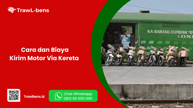 Cara dan Biaya Kirim Motor Via Kereta 