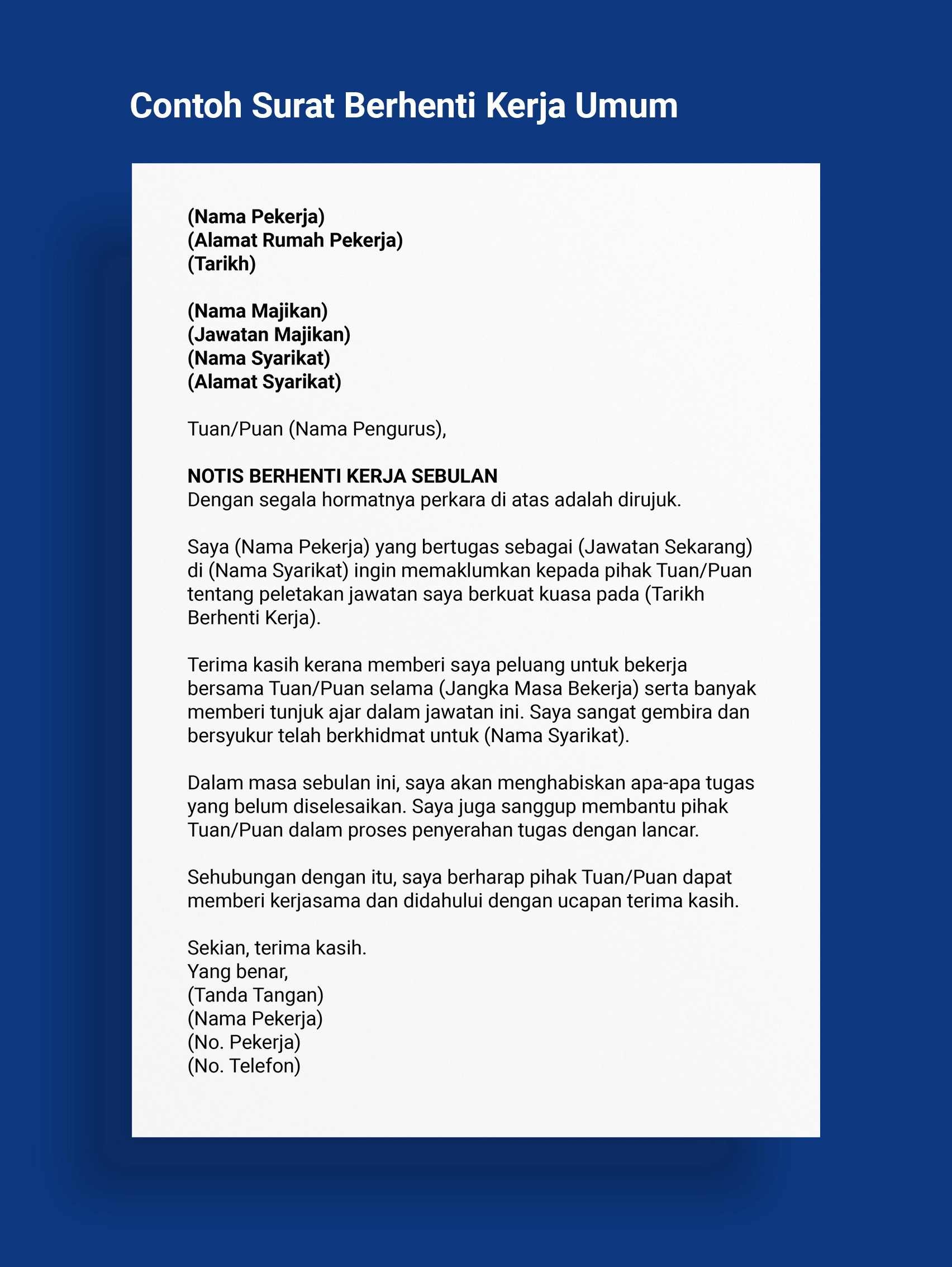 Nak Berhenti Kerja Inilah Cara Untuk Hantar Surat Rasmi Kepada Majikan Jobstreet Malaysia 