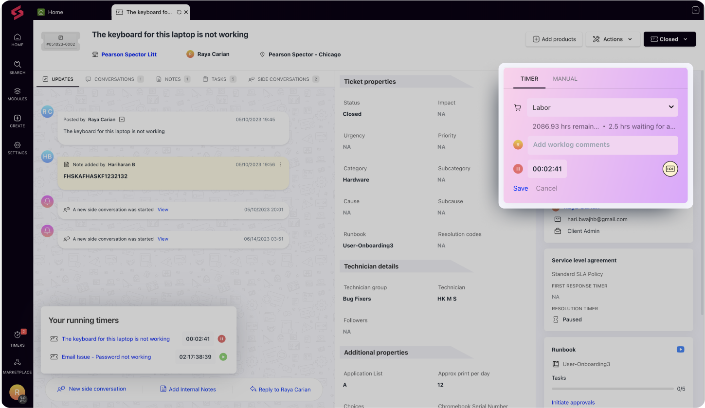 Service Desk software for MSPs | Best MSP ticketing solution - SuperOps.ai