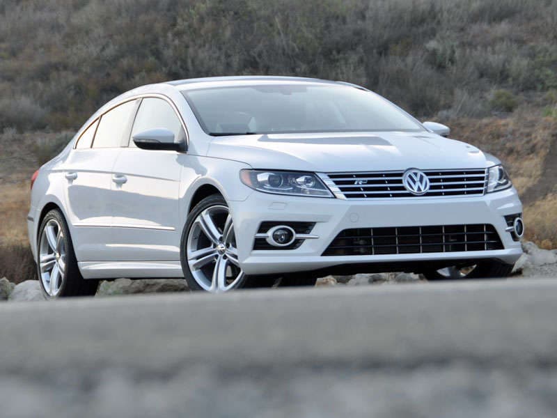 2014 Volkswagen CC R-Line 2.0T Candy White Front Quarter ・  Photo by Christian Wardlaw