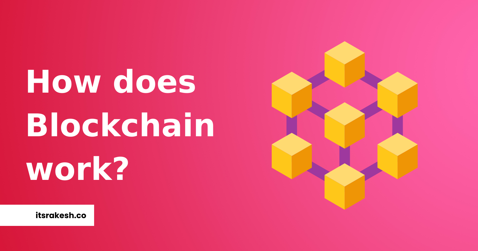 What is Blockchain? How does it work? Why do we need it?
