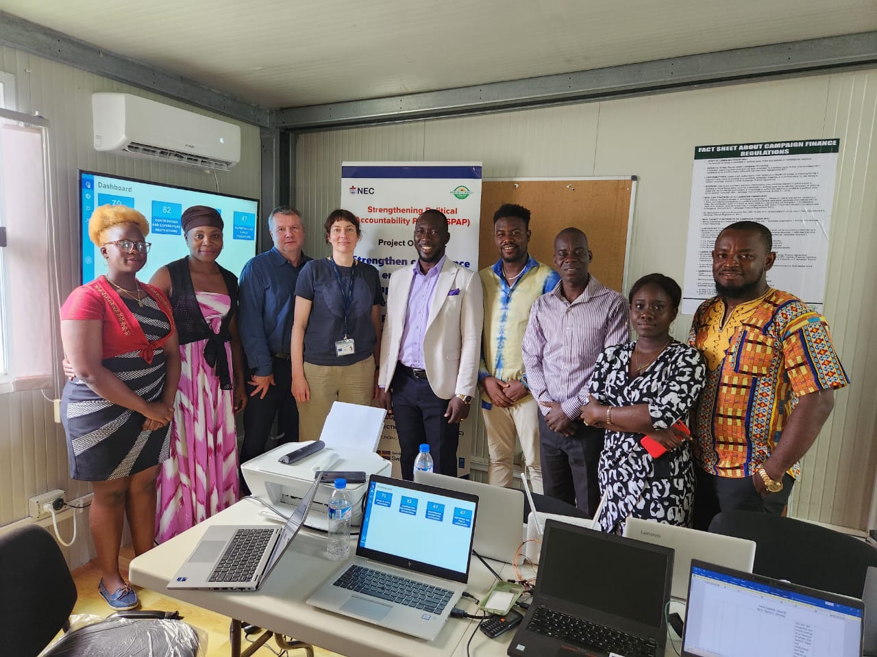 Integrity Watch Liberia Welcomes EU Delegation to New Elections Data Center!