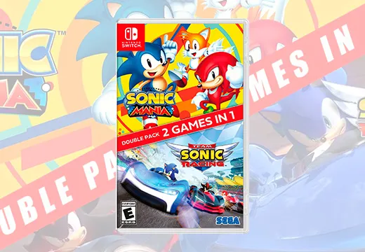 Imagem do produto Sonic Mania + Team Sonic Racing Double Pack Switch - Físico  em Americanas