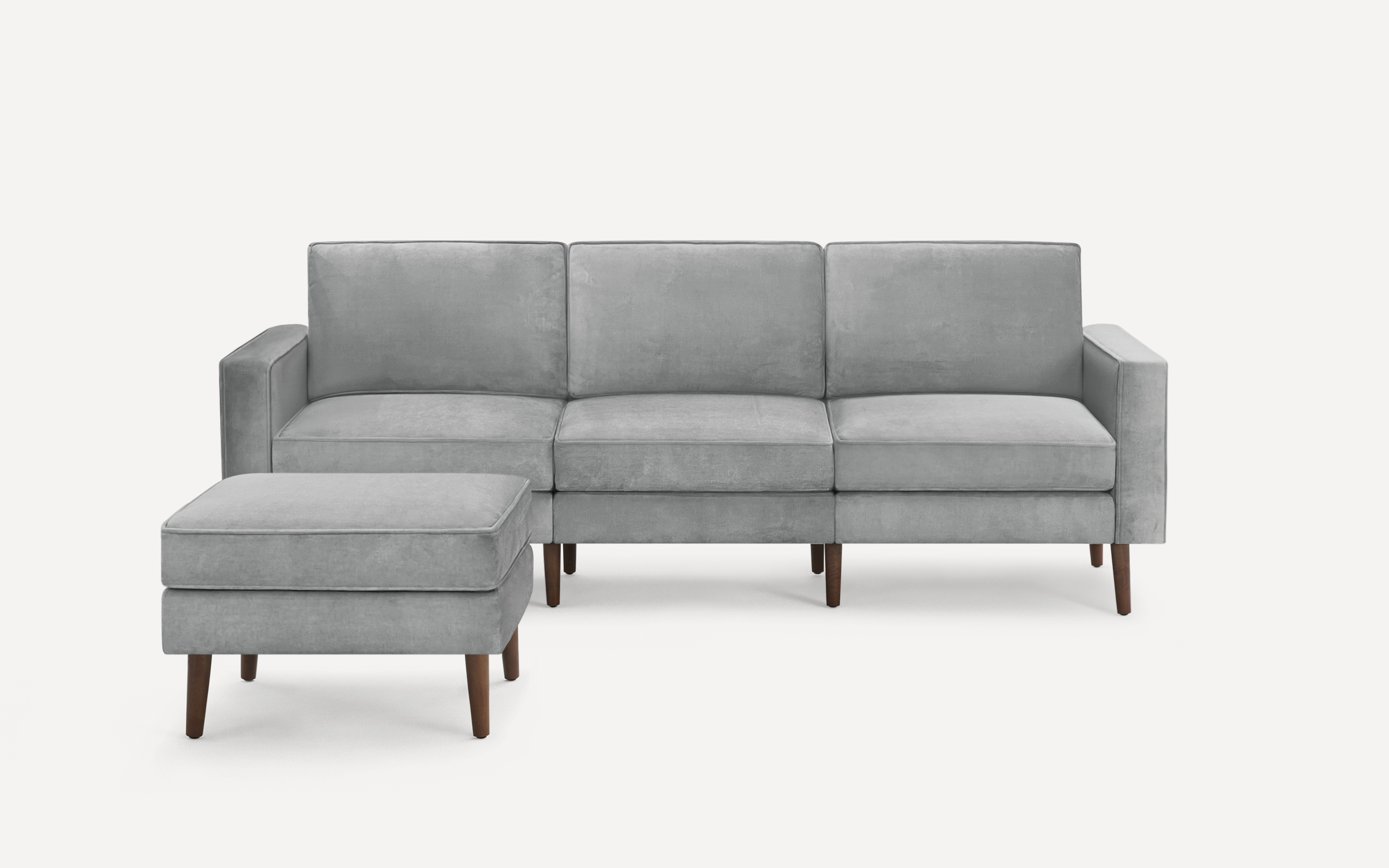 Nomad Velvet Sofa with Ottoman