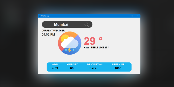 Creating a Weather App with Tkinter and OpenWeatherMap API in Python with Source code