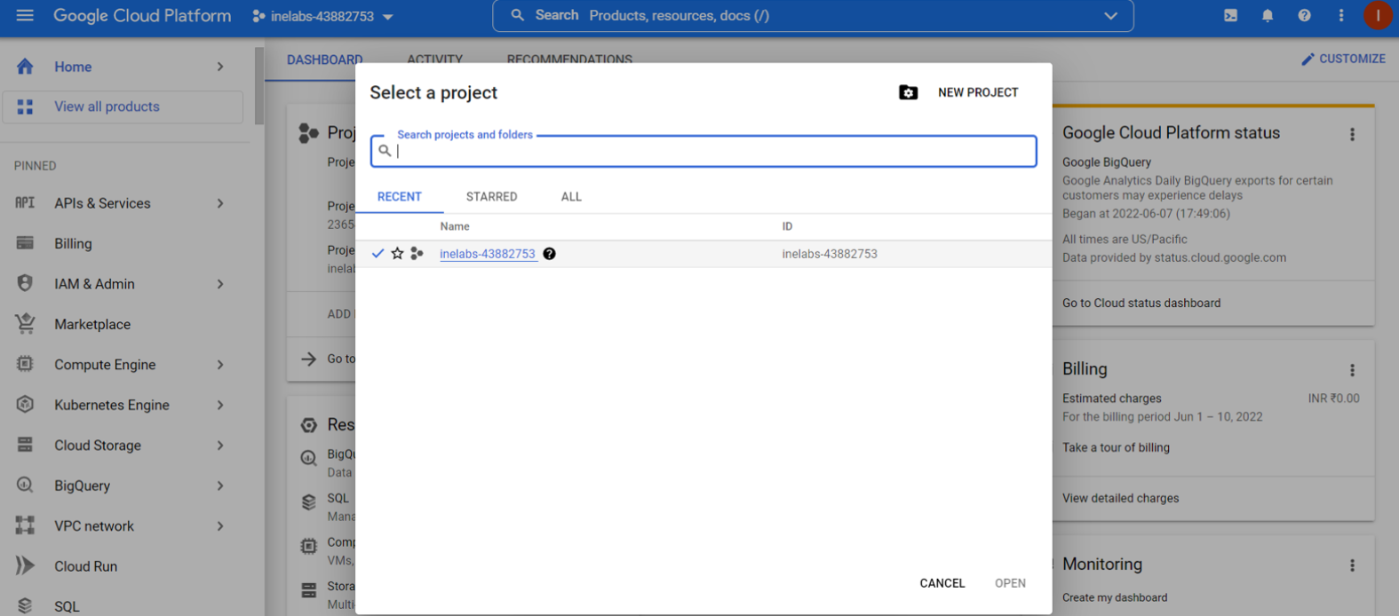 Create a VM using Terraform on GCP