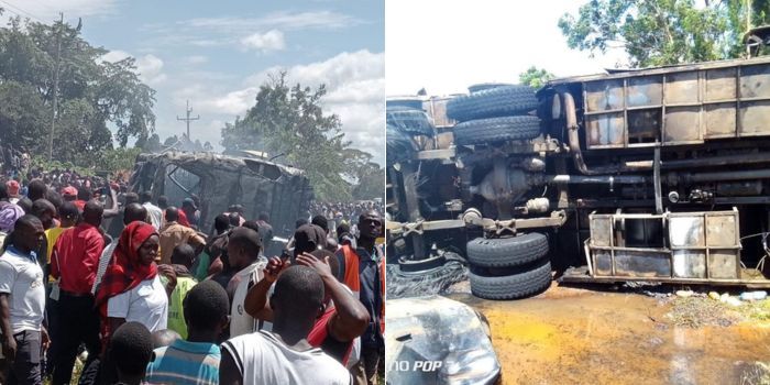 Fatal Collision: Tahmeed Bus Crashes Head-On with Tanker in Busia