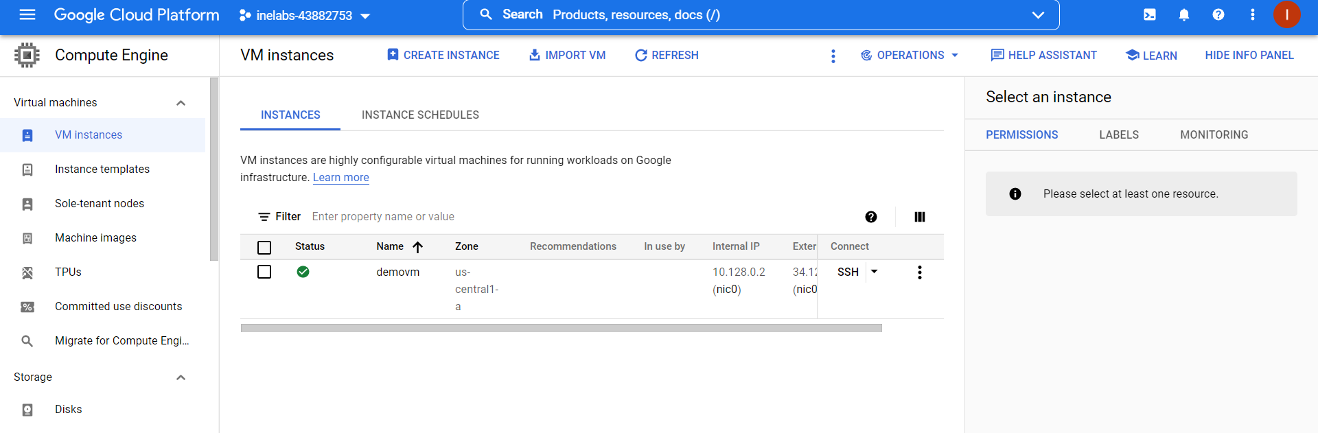 Create a VM using Terraform on GCP