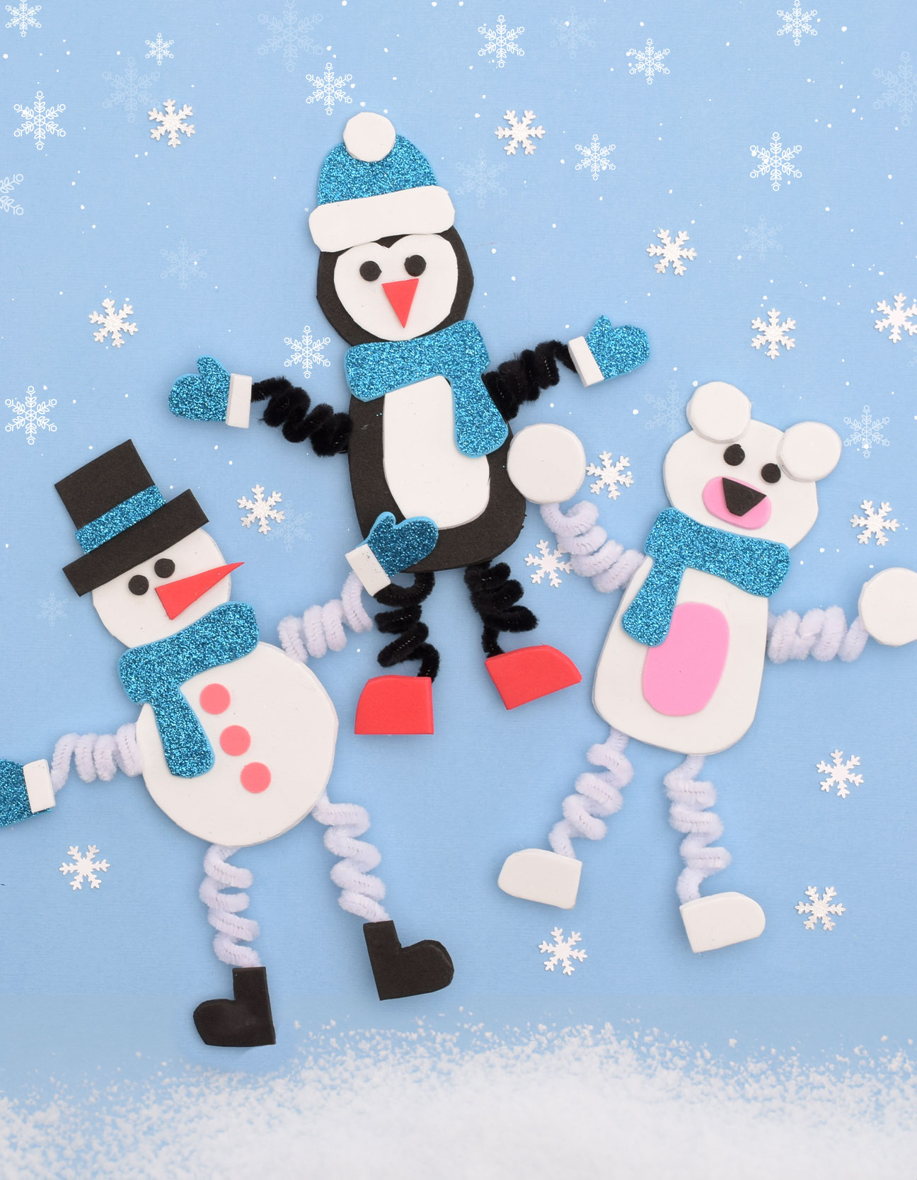 Crafting Winter Animals from Foam - Thumbnail