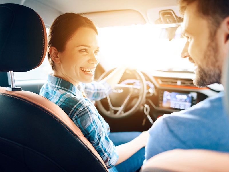 bigstock couple in new car 