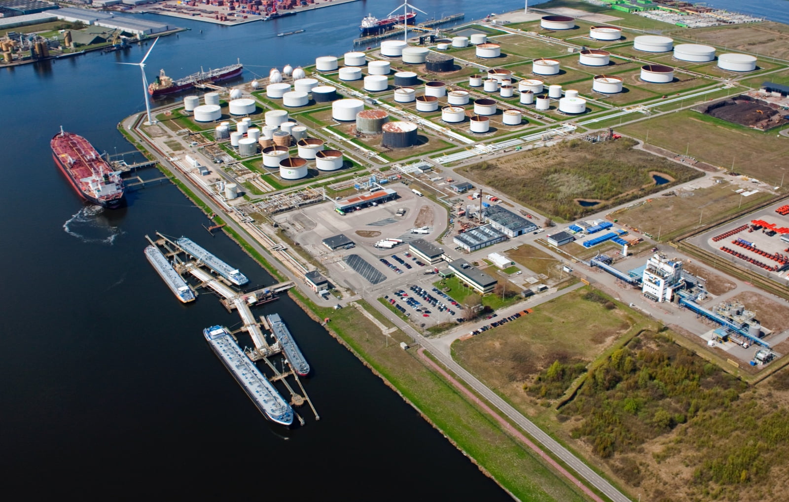 Aerial view of Amsterdam Terminal