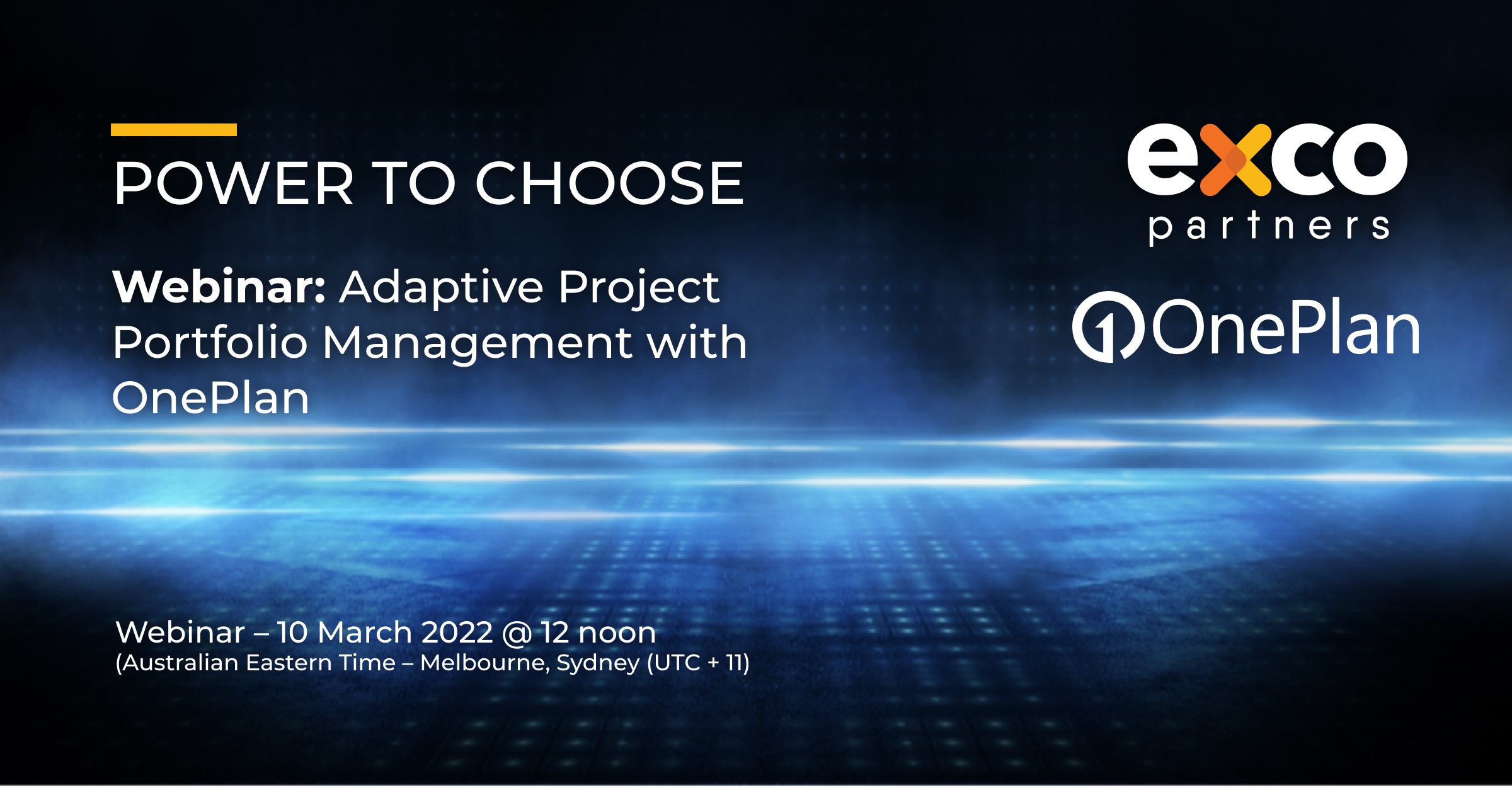 Feature image for Power to Choose – Adaptive Project Portfolio Management Webinar