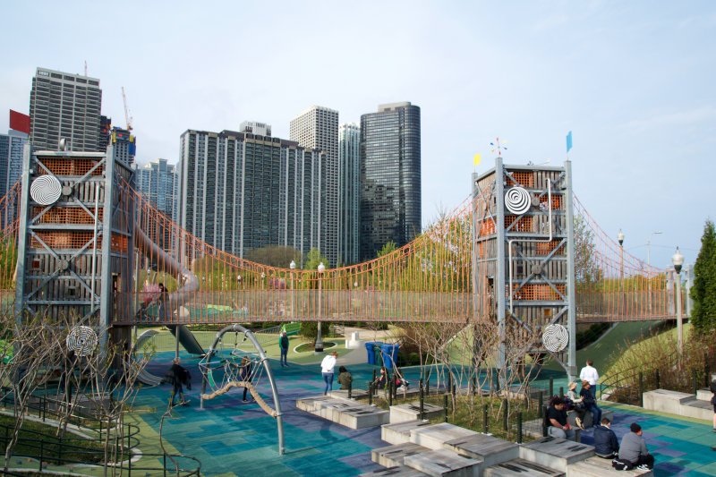 Maggie Daley Park Bridge.