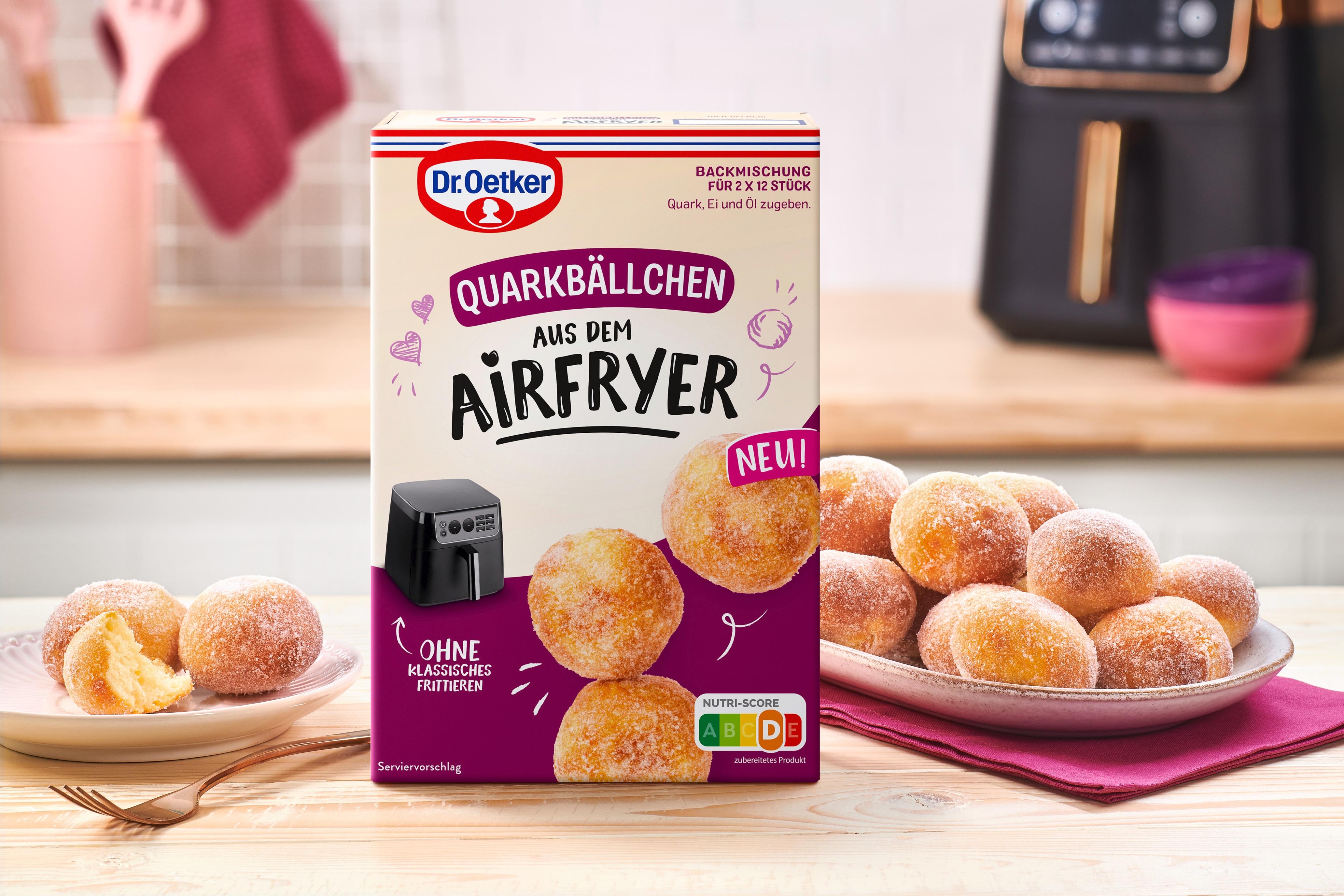 Runde Backsache: Quarkbällchen aus dem Airfryer
