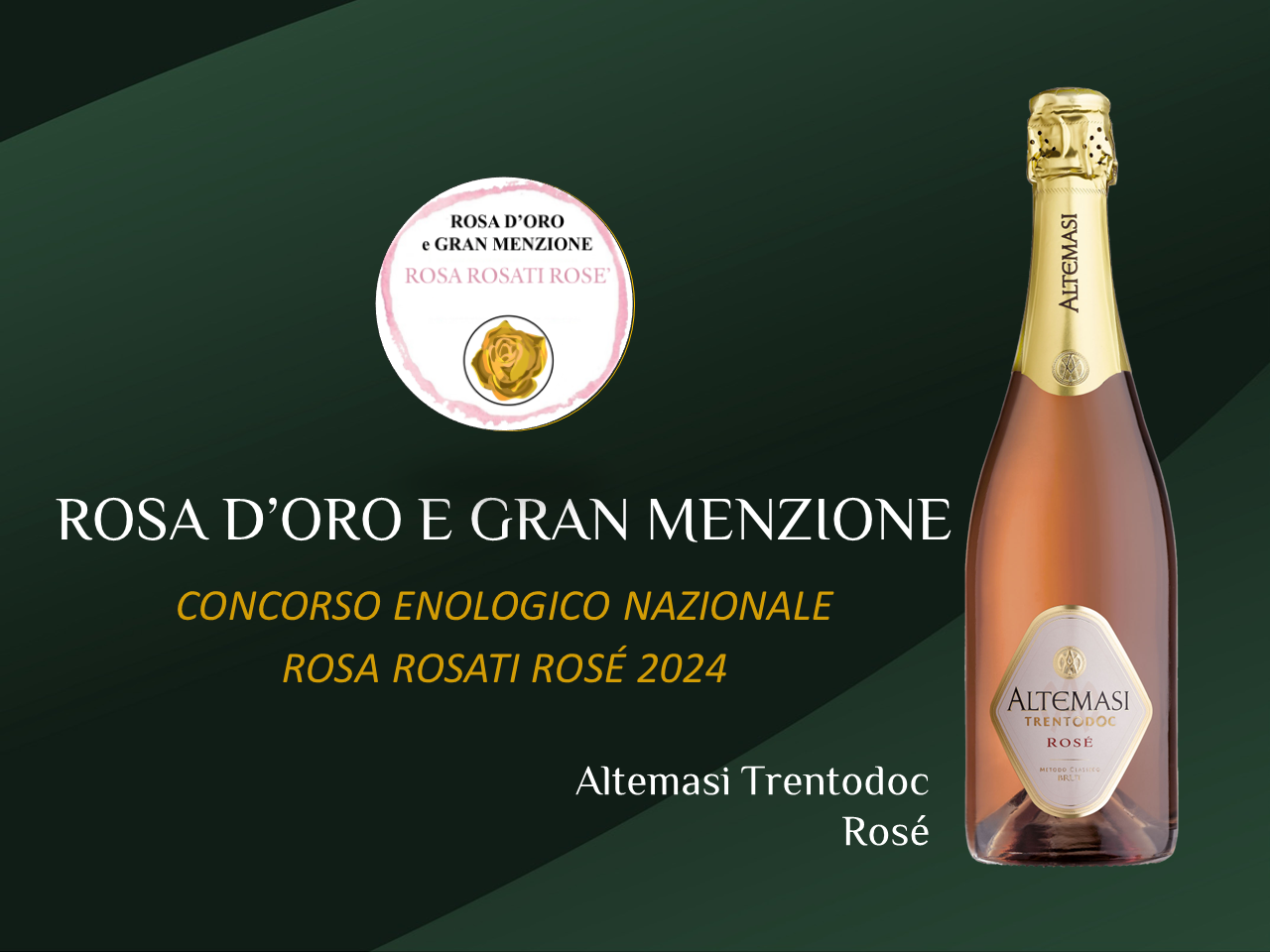 ROSA D'ORO e GRAN MENZIONE PER ALTEMASI ROSÉ