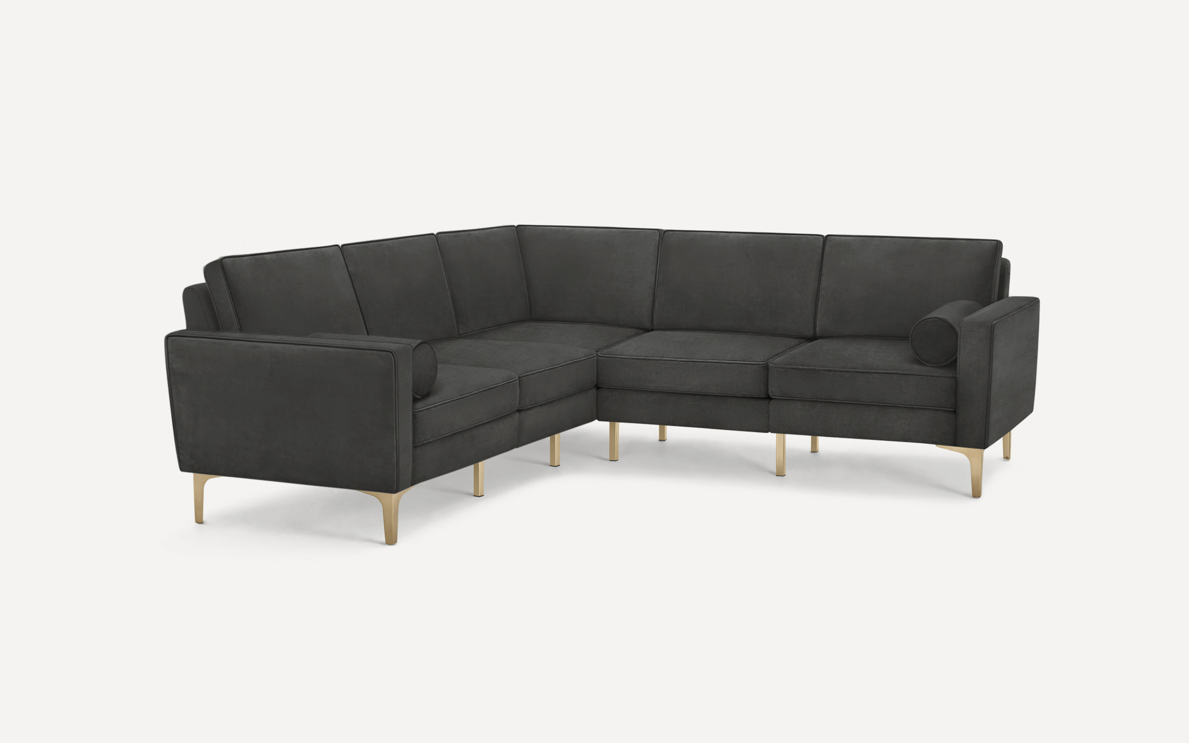 Burrow nomad velvet sectional sofa sales