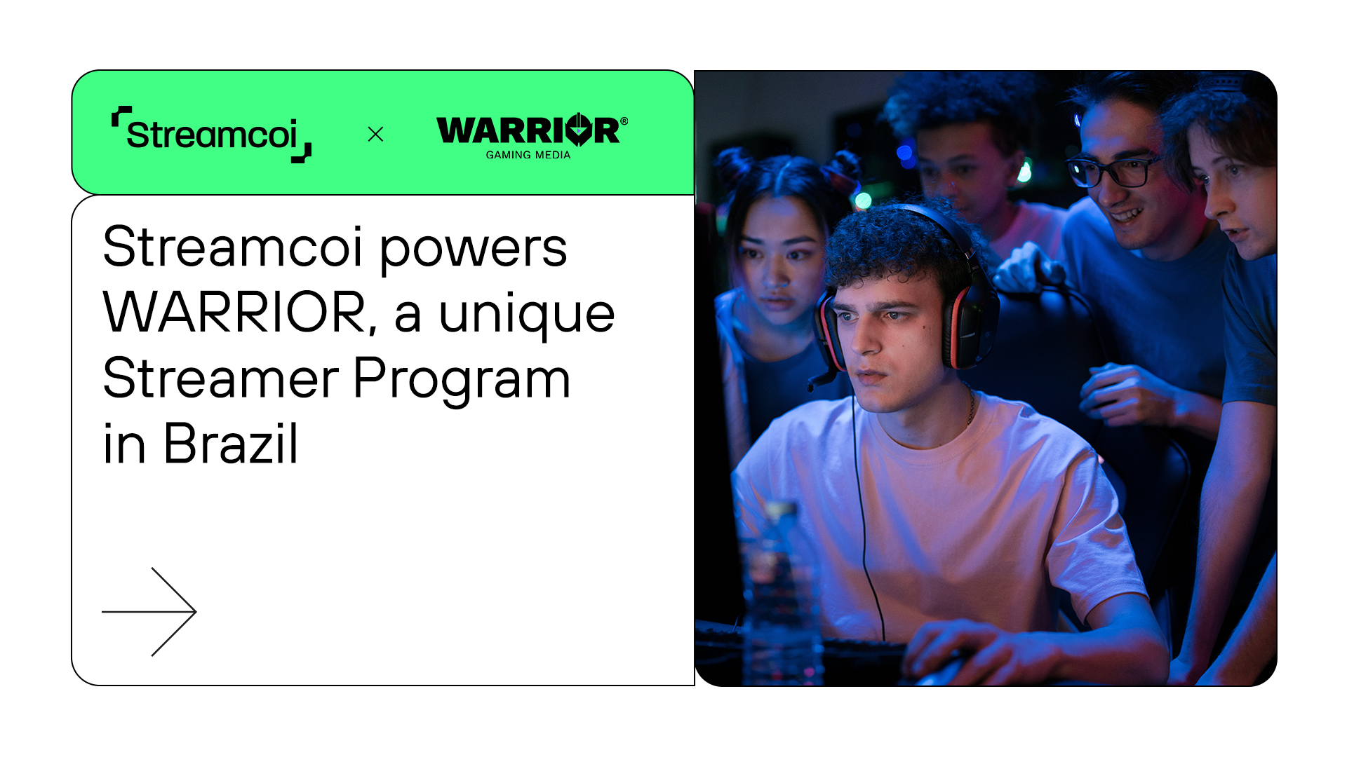 Top Brazilian streamers join WARRIOR, a huge streamer program powered by Streamcoi