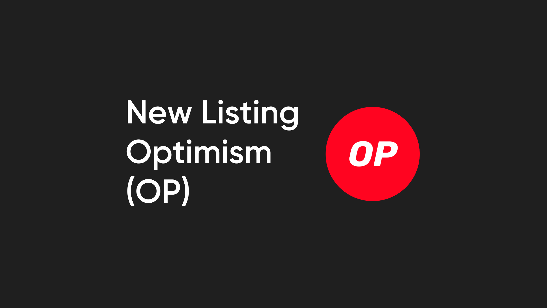 Bitvavo lists Optimism (OP)