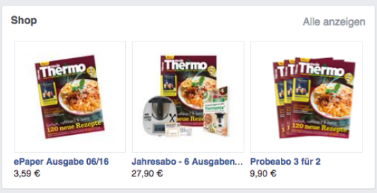 Facebook-Shop Mein Thermo