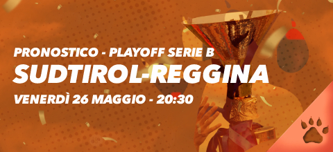 Pronostico Südtirol-Reggina - Playoff Serie B - 26 Maggio 2023 | News & Blog LeoVegas Sport