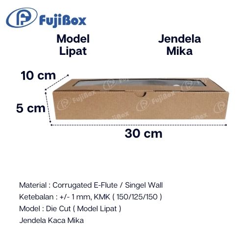 FUJIBOX DUS KARTON | CB KACA 30 x 10 x 5 | KARDUS JENDELA MIKA