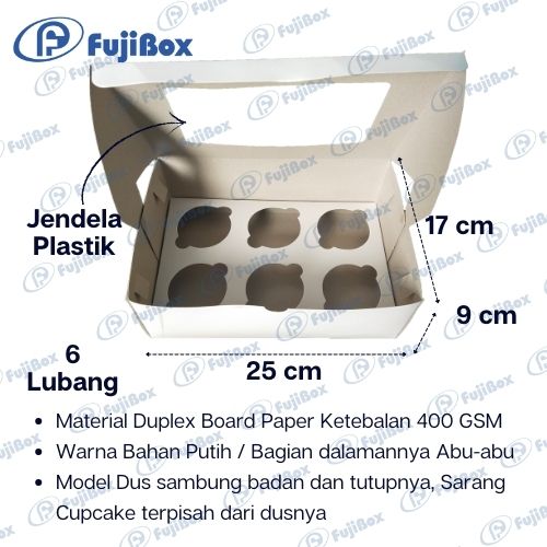 FUJIBOX DUS CUP CAKE | CC L1 25 X 17 X 9 | KOTAK CUP CAKE