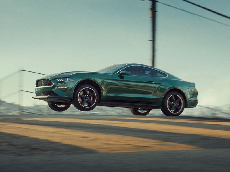 2019 Mustang Bullitt off the ground ・  Photo by Ford 