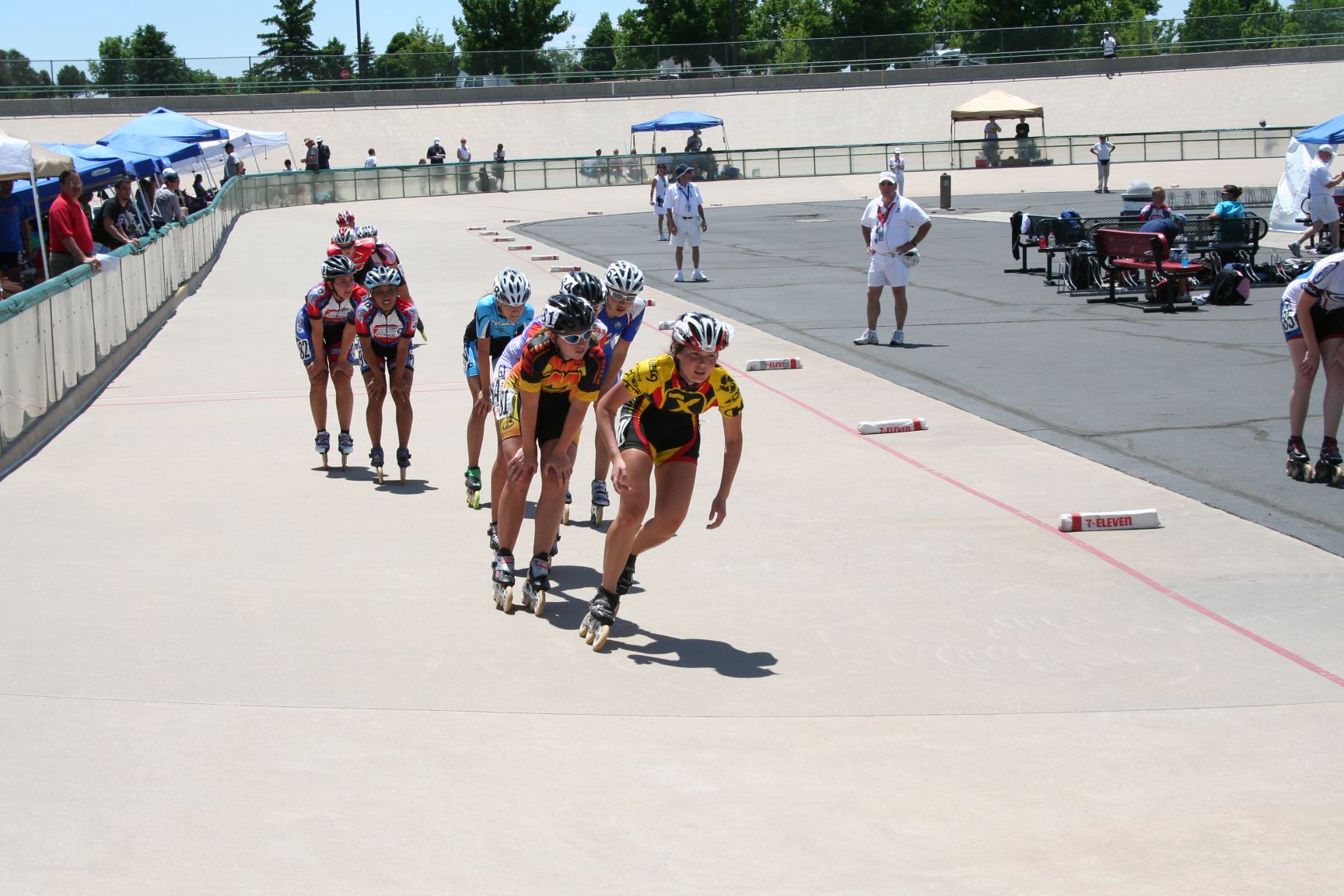 Xion leading the pack. Outdoor nationals, Colorado Springs, CO.