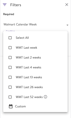 Walmart Luminate Store Sales & Inventory Filters Walmart Calendar Week.png