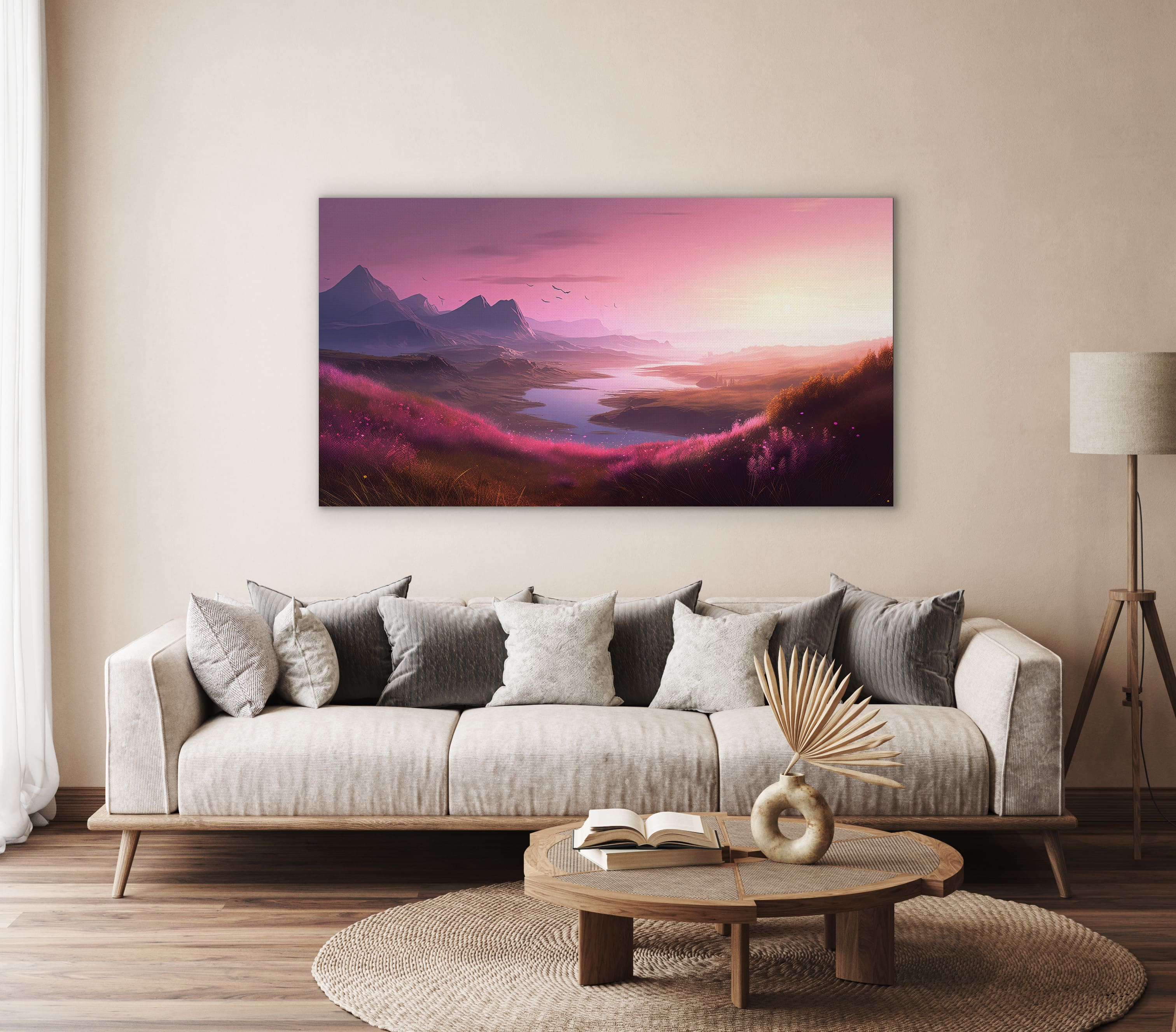 Canvas print of AI generated landscape
