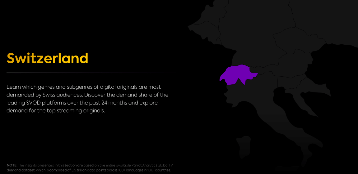 Switzerland streaming television market share Q3 2021 for Netflix