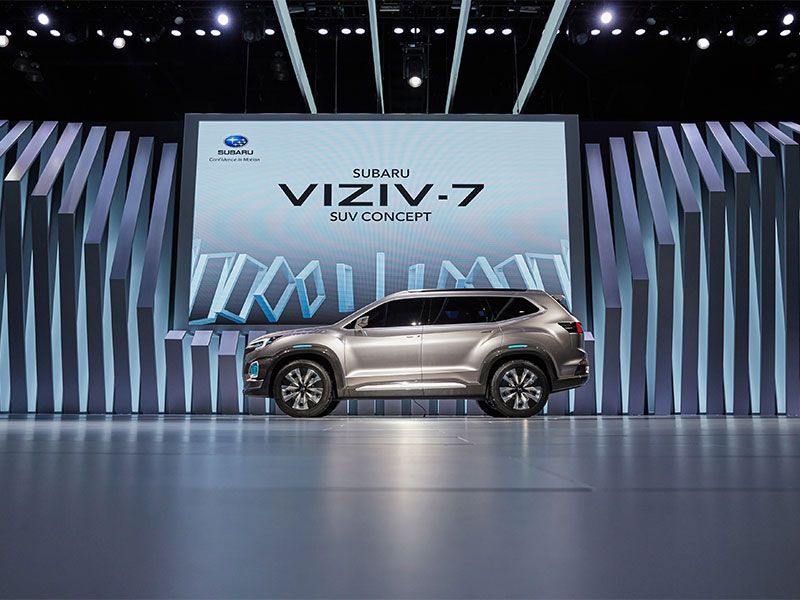 Subaru VIZIV 7 SUV Concept profile LA Auto Show ・  Photo by Subaru 