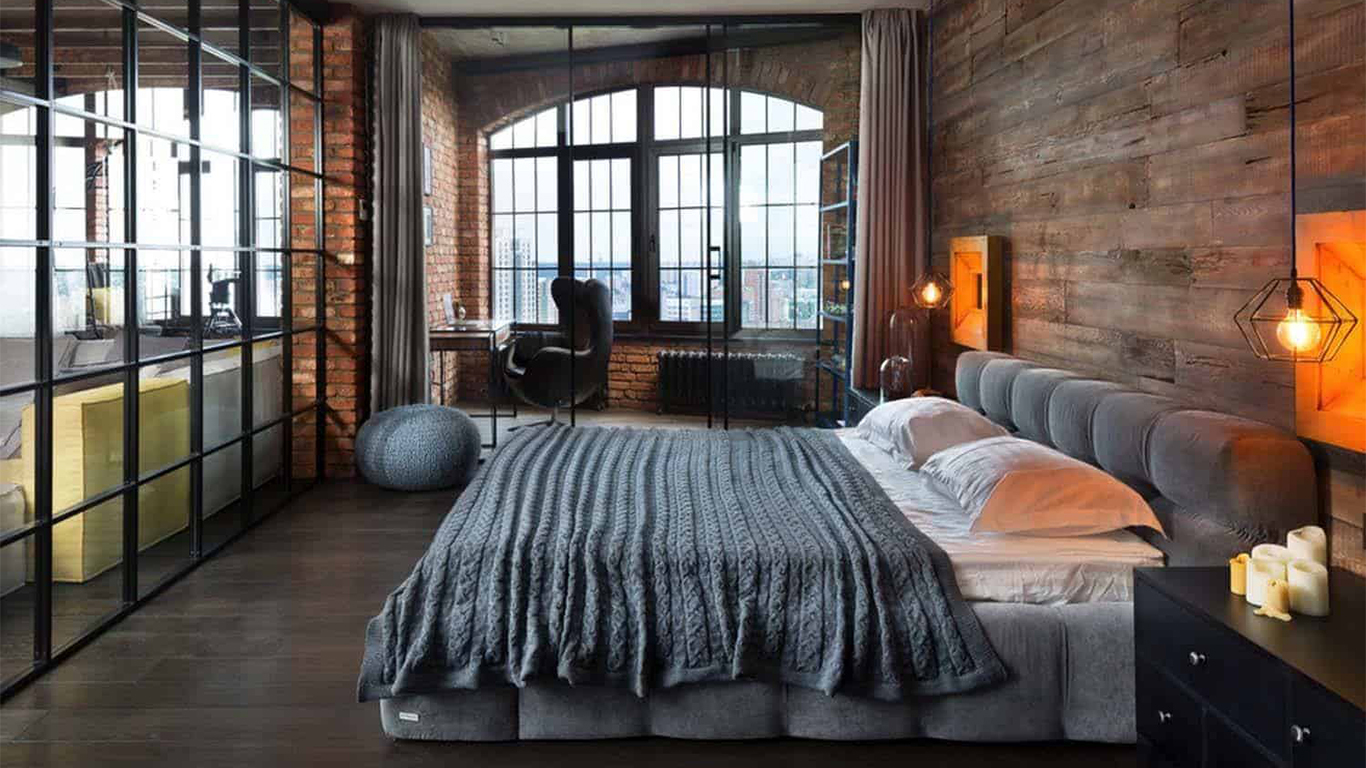 Industrial look store bedroom furniture