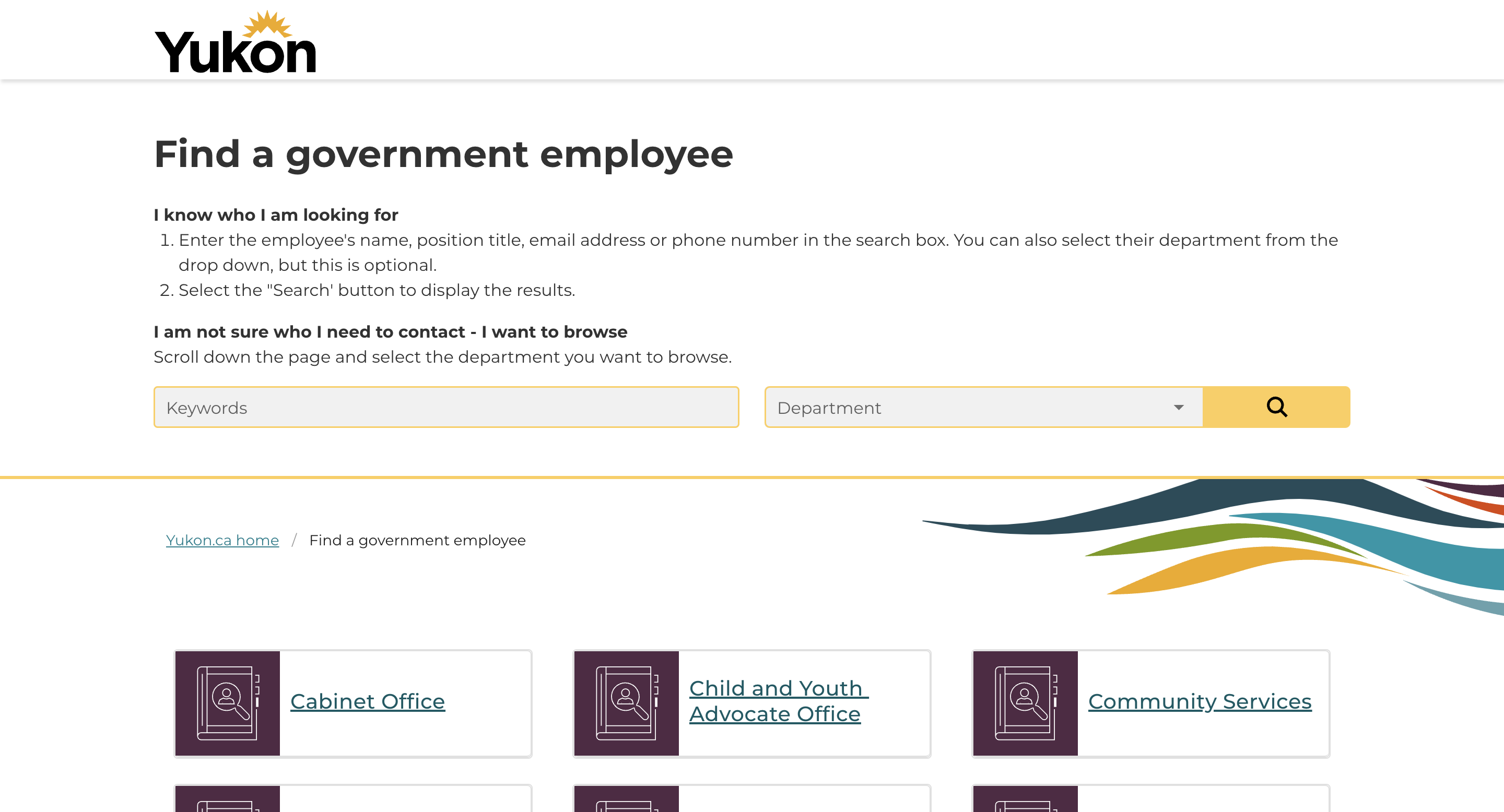 Find Employee - Yukon.ca